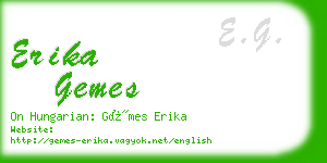 erika gemes business card